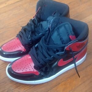 Nike Air Jordan Black and Red Sneakers